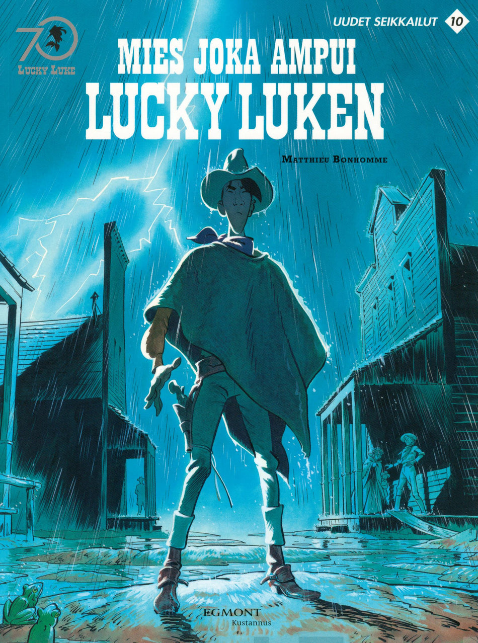 Valokuva kirjasta Matthieu Bonhomme Lucky Luke uudet seikkailut 10: Mies joka ampui Lucky Luken, kuuluu tuoteryhmään Sarjakuvat.