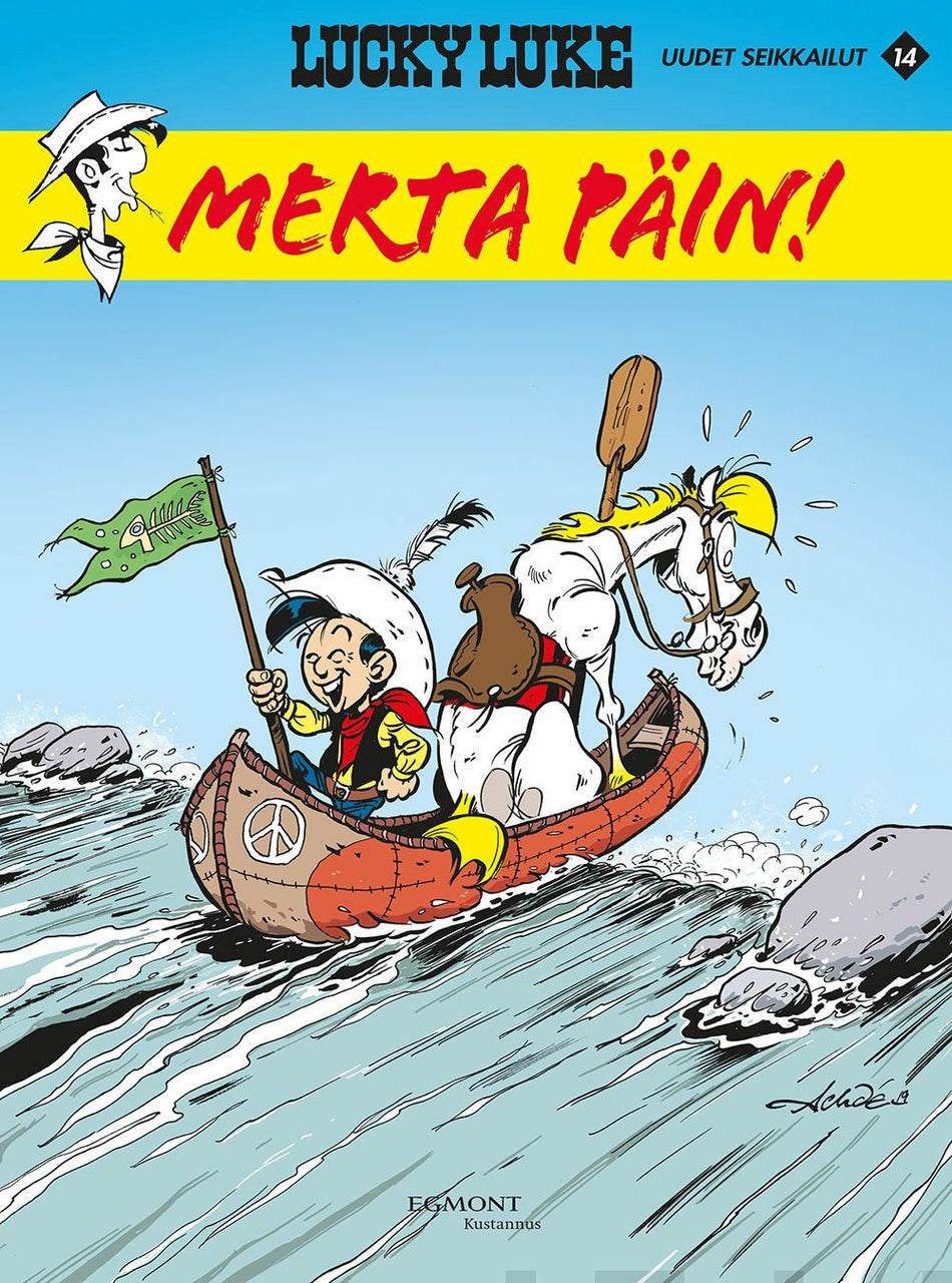 Valokuva kirjasta Achdé Lucky Luke uudet seikkailut 14: Merta päin!, kuuluu tuoteryhmään Sarjakuvat.