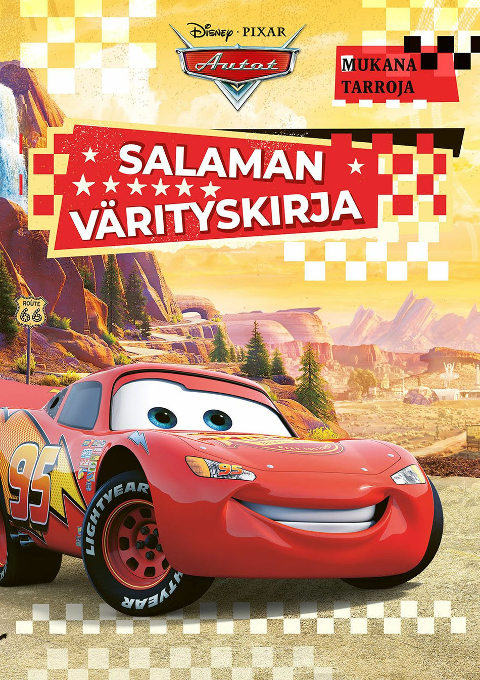 Valokuva kirjasta  Disney Autot Salaman värityskirja, kuuluu tuoteryhmään Väritys-puuhakirjat.