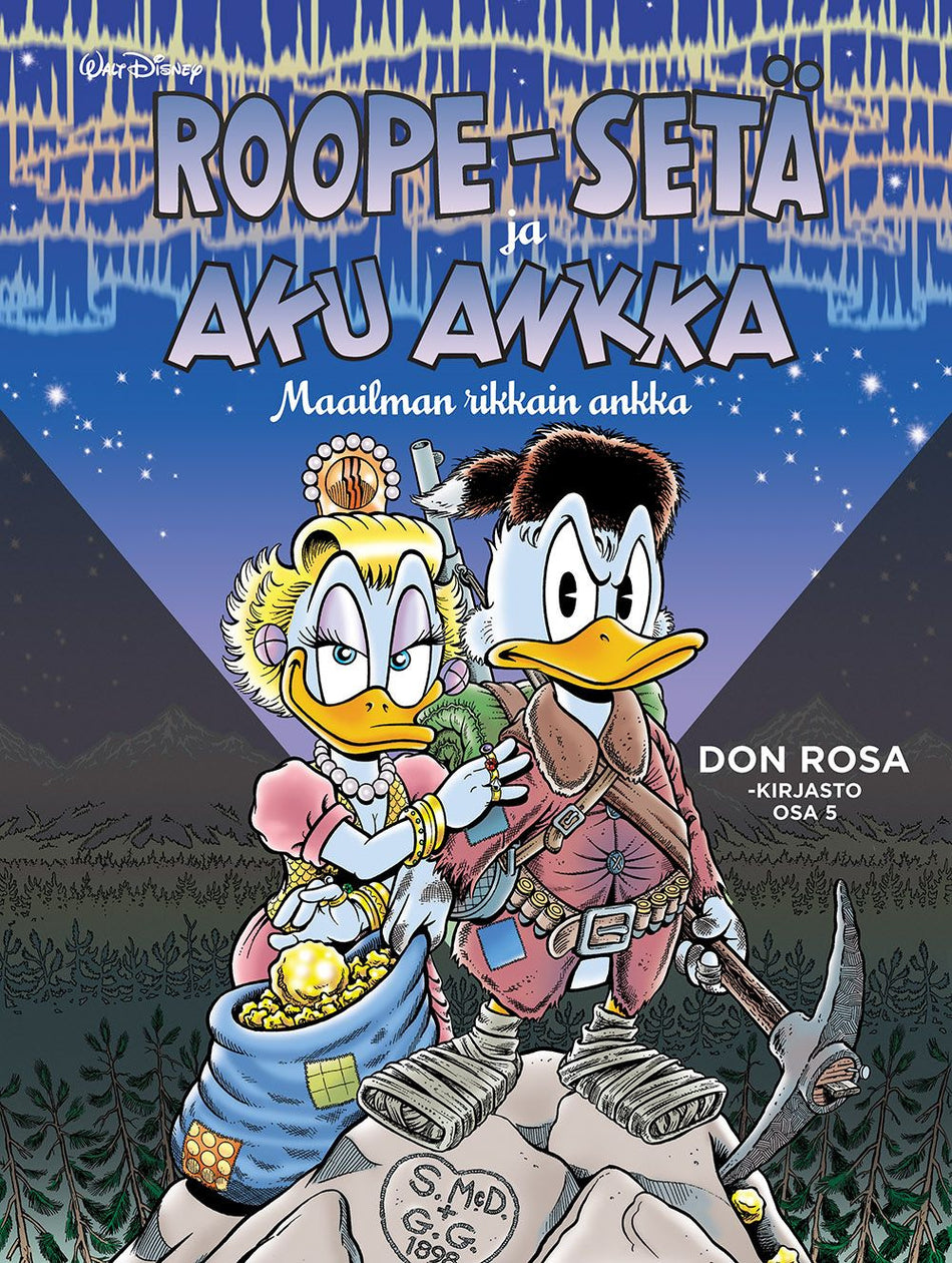 Valokuva kirjasta Don Rosa Don Rosa -kirjasto osa 5: Roope-setä ja Aku Ankka - Maailman rikkain ankka, kuuluu tuoteryhmään Sarjakuvat.