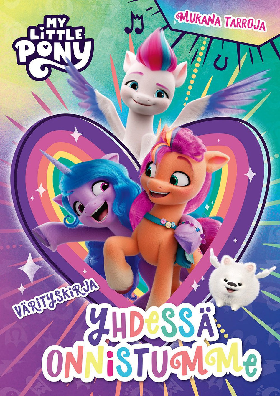 Valokuva kirjasta  My Little Pony Yhdessä onnistumme värityskirja, kuuluu tuoteryhmään Väritys-puuhakirjat.
