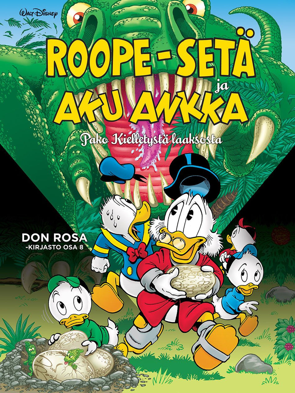 Valokuva kirjasta Don Rosa Don Rosa -kirjasto osa 8: Roope-setä ja Aku Ankka - Pako kielletystä laaksosta, kuuluu tuoteryhmään Sarjakuvat.