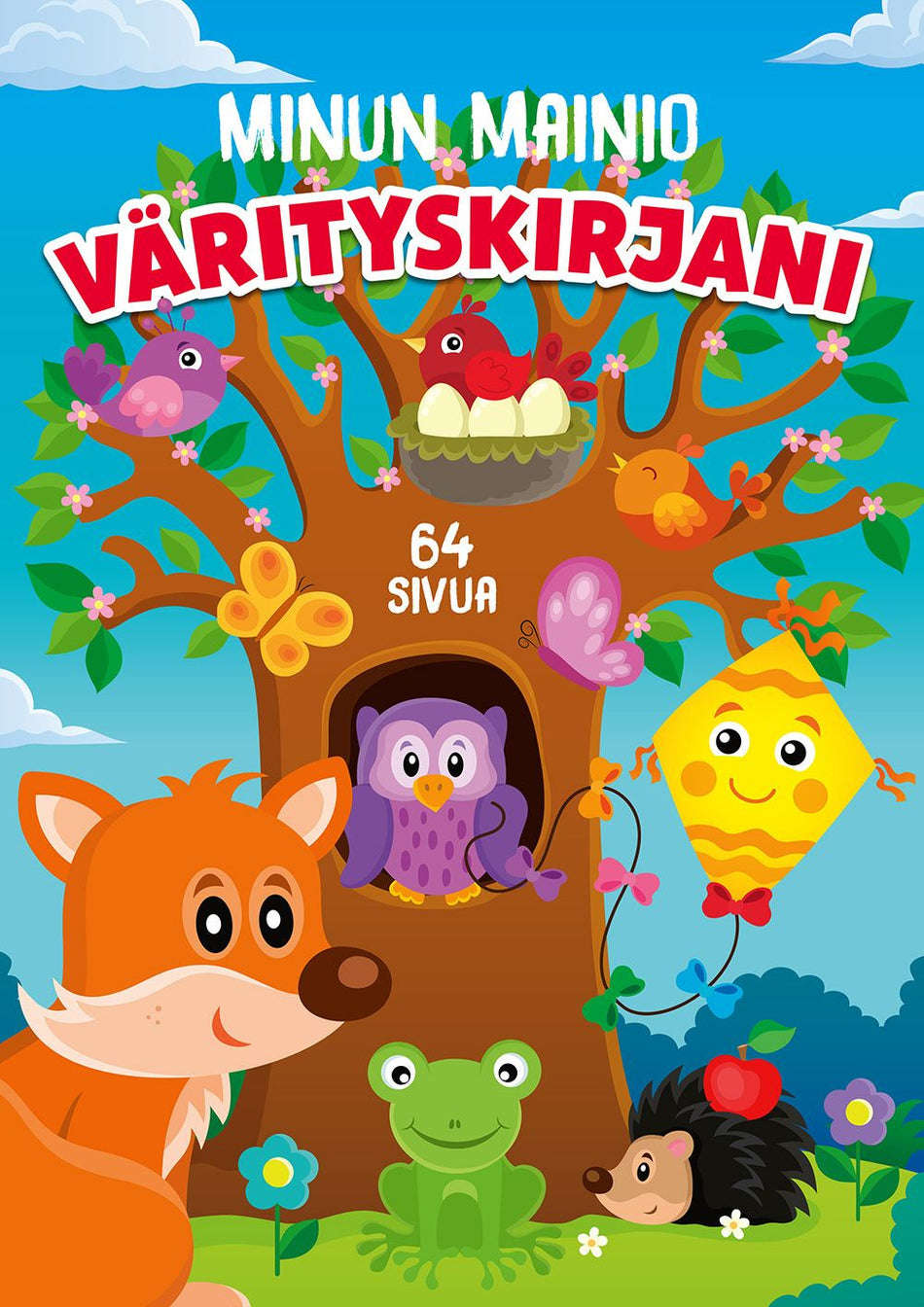 Valokuva kirjasta  Minun mainio värityskirjani, kuuluu tuoteryhmään Väritys-puuhakirjat.