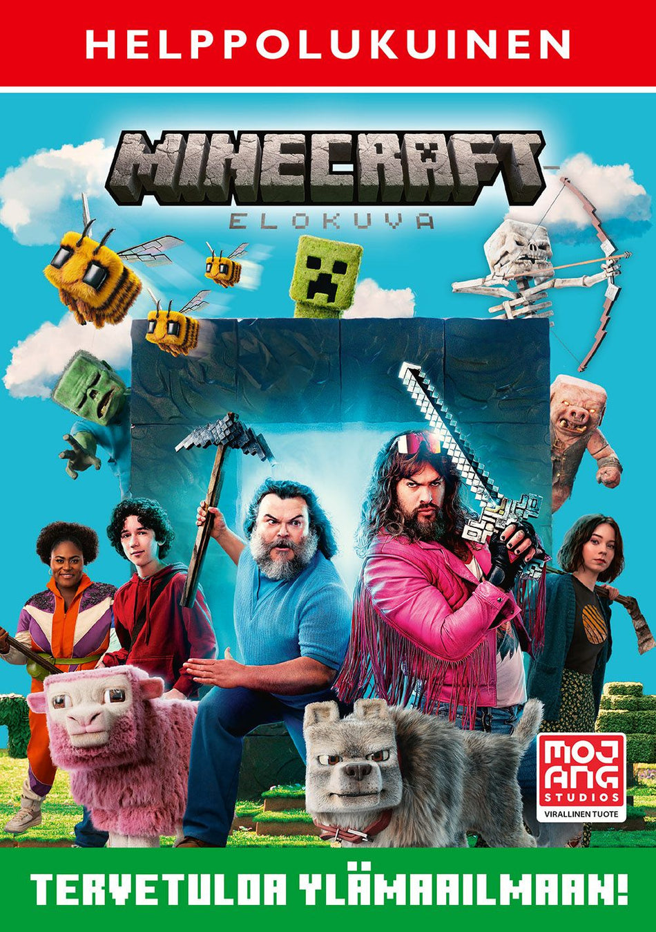 Valokuva kirjasta  Minecraft-elokuva - Tervetuloa ylämaailmaan! Helppolukuinen, kuuluu tuoteryhmään Lasten kuvakirjat.