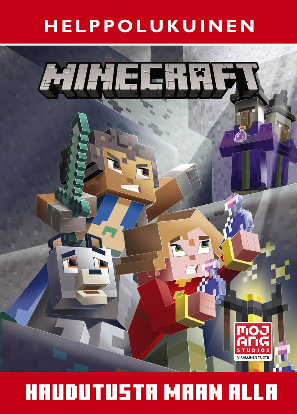 Valokuva kirjasta Arie Kaplan Minecraft - Haudutusta maan alla Helppolukuinen, kuuluu tuoteryhmään Lasten kuvakirjat.