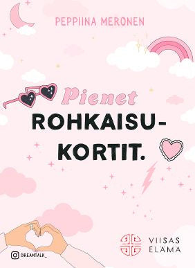 Valokuva kirjasta Peppiina Meronen Pienet rohkaisukortit (kortit + opaskirja + teline), kuuluu tuoteryhmään Psykologia filosofia.