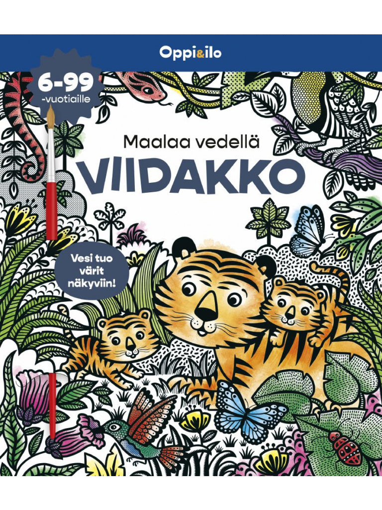 Valokuva kirjasta Brenda Cole Maalaa vedellä VIIDAKKO -puuhakirja 6-99 v, kuuluu tuoteryhmään Väritys-puuhakirjat.