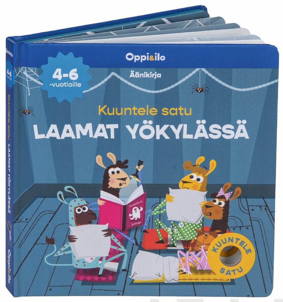 Valokuva kirjasta  Kuuntele satu LAAMAT YÖKYLÄSSÄ -äänikirja 4-6 v, kuuluu tuoteryhmään Lasten romaanit lorut ja runot.