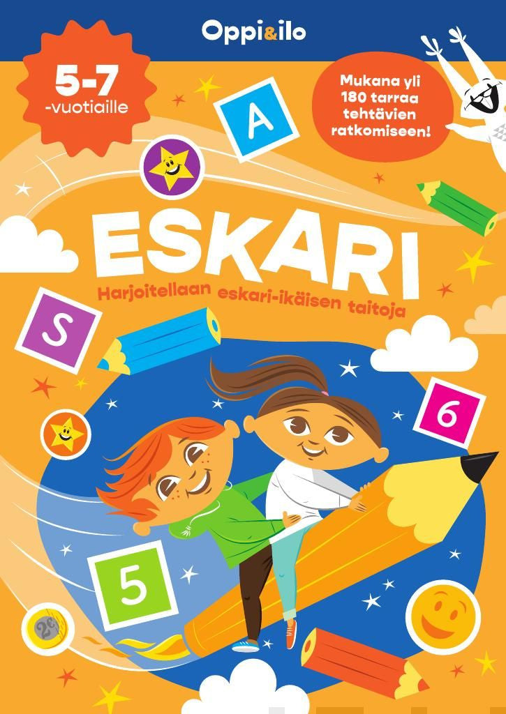Valokuva kirjasta Reetta Wirtanen Eskari puuha- ja tarrakirja 5-7 v, kuuluu tuoteryhmään Väritys-puuhakirjat.