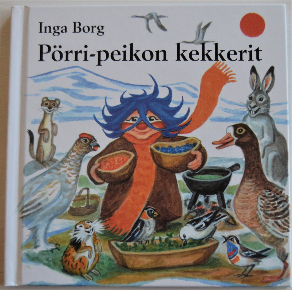 Valokuva kirjasta Inga Borg Pörri-peikon kekkerit, kuuluu tuoteryhmään Lasten romaanit lorut ja runot.