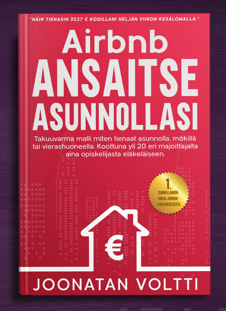 Valokuva kirjasta Joonatan Voltti Airbnb - Ansaitse Asunnollasi, kuuluu tuoteryhmään Talous yhteiskunta.