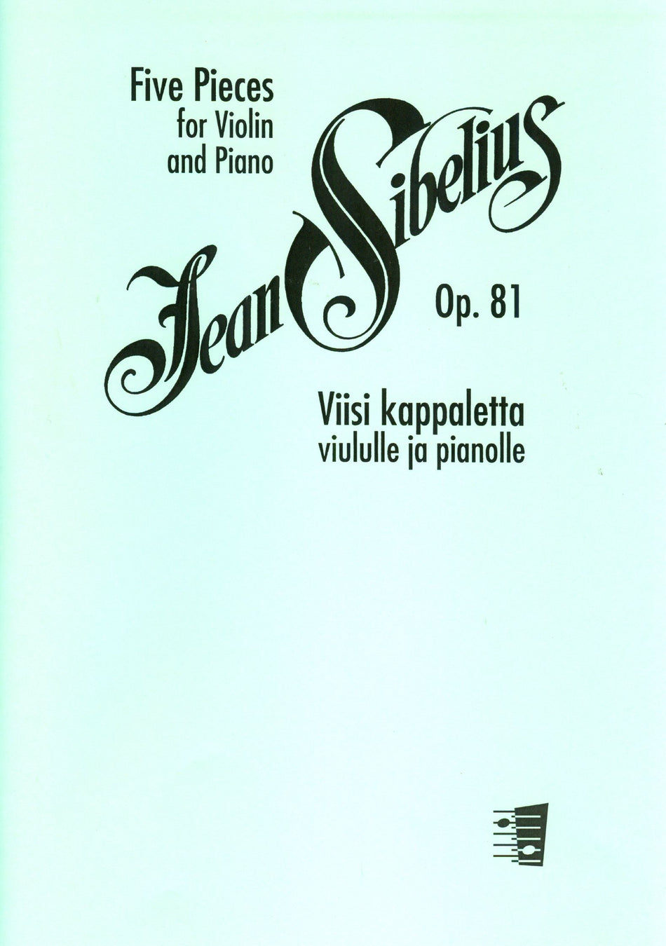 Valokuva kirjasta  Five Pieces for Violin and Piano op. 81, kuuluu tuoteryhmään Musiikki.