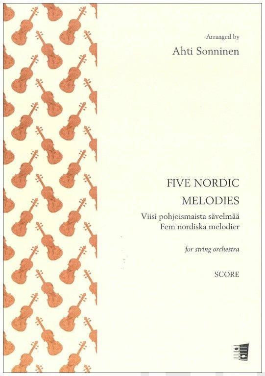 Valokuva kirjasta  Five Nordic Melodies for string orchestra: Score &amp; parts - Viisi pohjoismaista sävelmää - Fem nordiska melodier, kuuluu tuoteryhmään Musiikki.