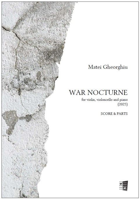 Valokuva kirjasta  War Nocturne for violin, violoncello and piano - Score (piano) &amp; parts, kuuluu tuoteryhmään Musiikki.