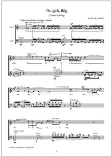 Du gick, flög - Voice & cello