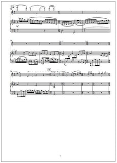 Double concerto for flute, harp and orchestra - Solo parts