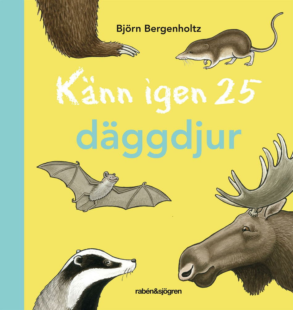Valokuva kirjasta Björn Bergenholtz Känn igen 25 däggdjur, kuuluu tuoteryhmään Ruots lapset nuoret ja sarjakuvat.