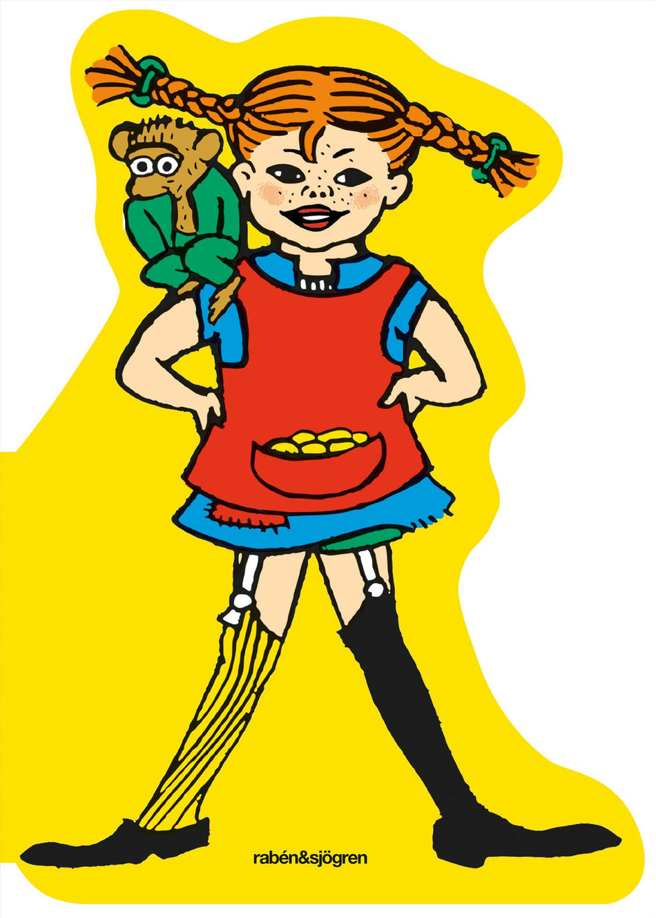 Valokuva kirjasta Astrid Lindgren Pippi Långstrump. Figurskuren pekbok, kuuluu tuoteryhmään Ruots lapset nuoret ja sarjakuvat.