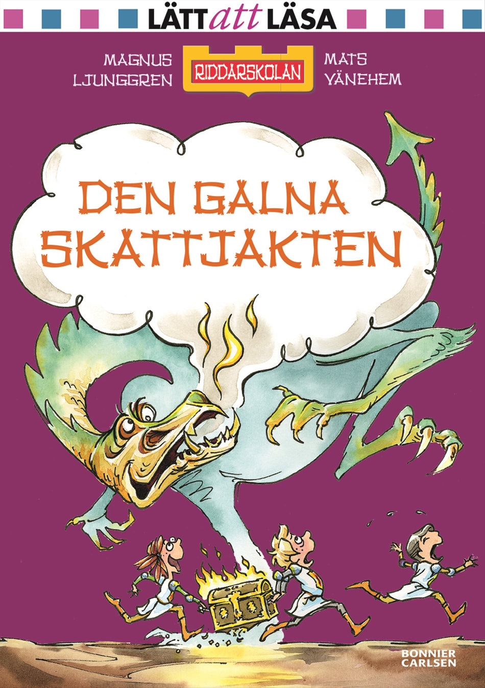 Valokuva kirjasta Magnus Ljunggren Den galna skattjakten, kuuluu tuoteryhmään Ruots lapset nuoret ja sarjakuvat.