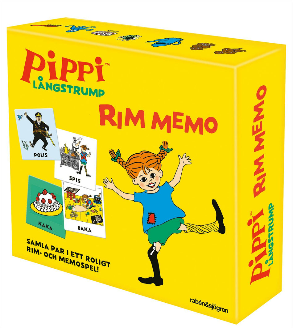 Valokuva kirjasta Astrid Lindgren Pippi Långstrump Rim memo, kuuluu tuoteryhmään Ruots harrasteet taide.