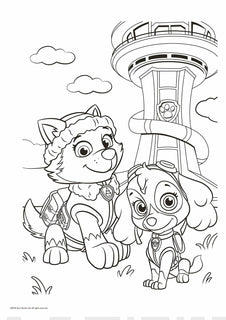 Ryhmä Hau - Paw Patrol Mighty Pups Supervärityskirja