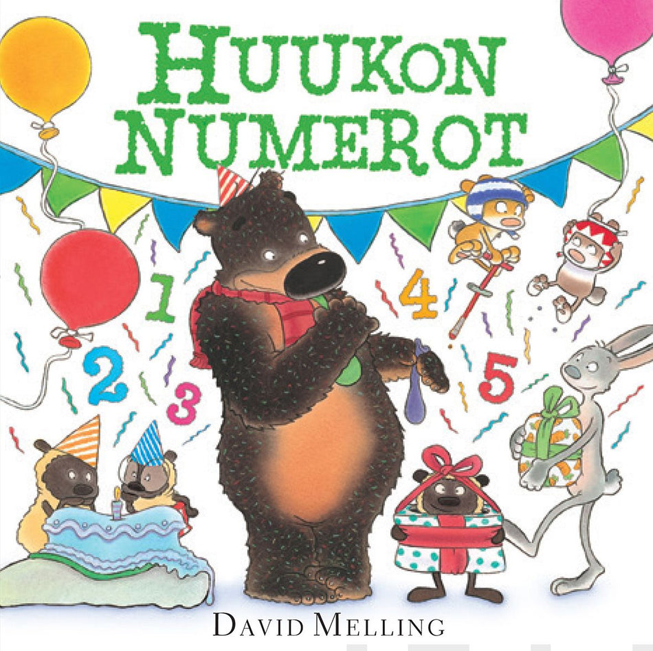 Valokuva kirjasta David Melling Huukon numerot, kuuluu tuoteryhmään Lasten kuvakirjat.