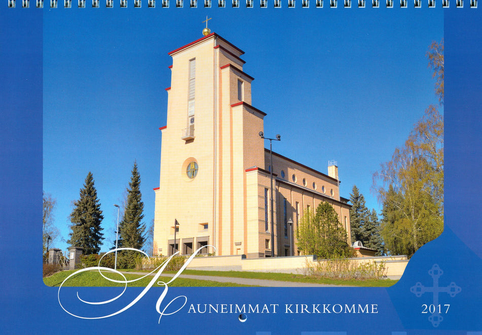 Valokuva tuotteesta Kauneimmat kirkkomme 2017 (seinäkalenteri), kuuluu tuoteryhmään Seinäkalenterit.