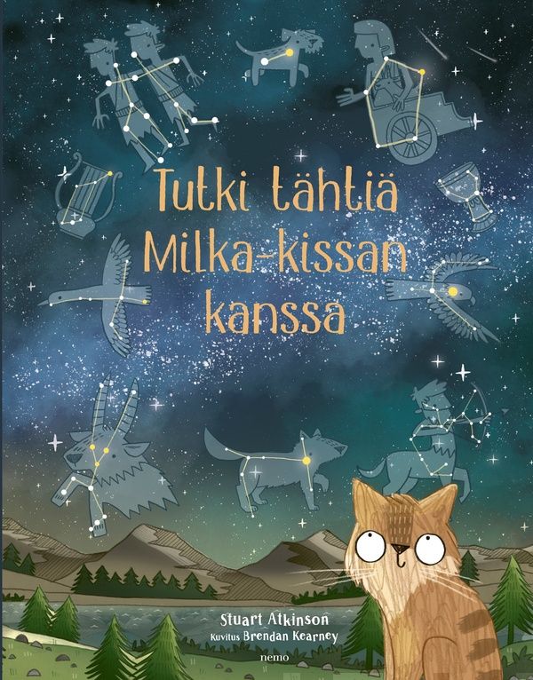 Valokuva kirjasta Stuart Atkinson Tutki tähtiä Milka-kissan kanssa, kuuluu tuoteryhmään Lasten ja nuorten tietokirjat.