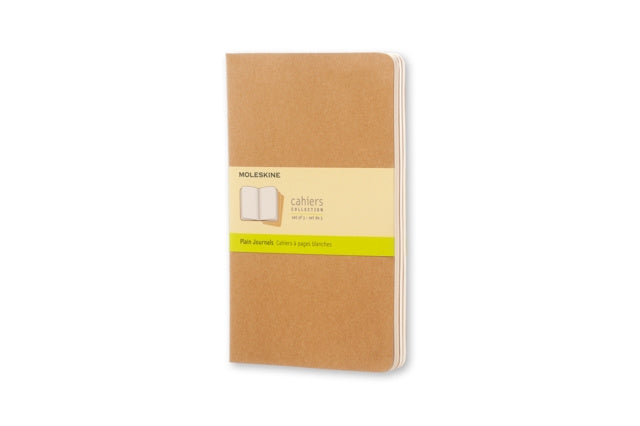 Valokuva kirjasta Moleskine Moleskine Plain Cahier L - Kraft Cover (3 Set), kuuluu tuoteryhmään Muut ulkomaiset kirjat.