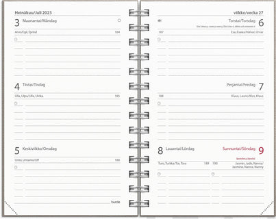 Compact Nomad beige FSC Mix 2022-2023 (lukuvuosikalenteri)