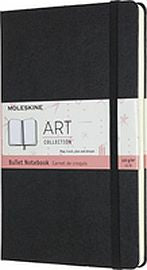 Valokuva tuotteesta Muistikirja Moleskine Art Bullet Notebook Large Black 13x21cm, pistesivut musta, kuuluu tuoteryhmään Muistikirjat.