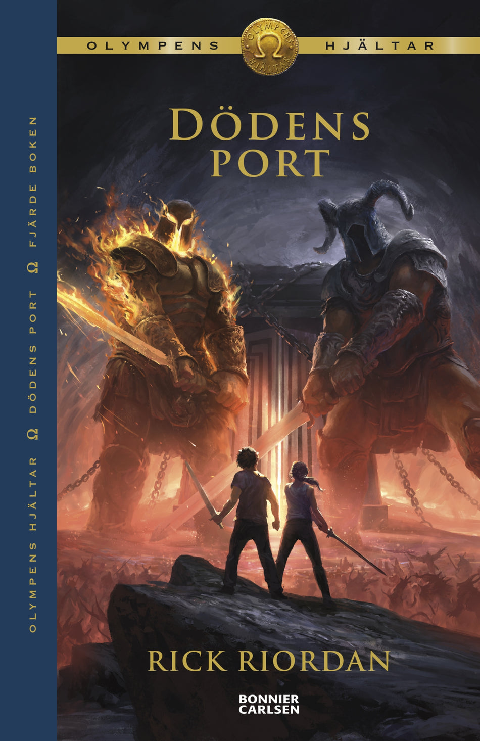 Valokuva kirjasta Rick Riordan Dödens port, kuuluu tuoteryhmään Ruots lapset nuoret ja sarjakuvat.