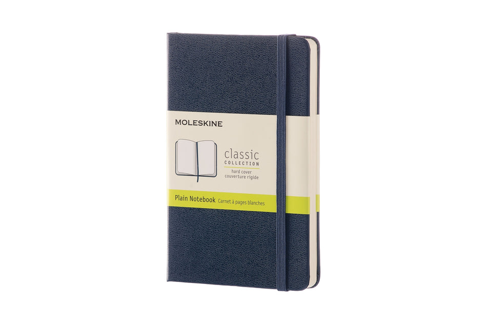 Valokuva tuotteesta Muistikirja Moleskine Pocket Plain Hard Sapphire Blue 9x14cm, blanko sininen, kuuluu tuoteryhmään Muistikirjat.