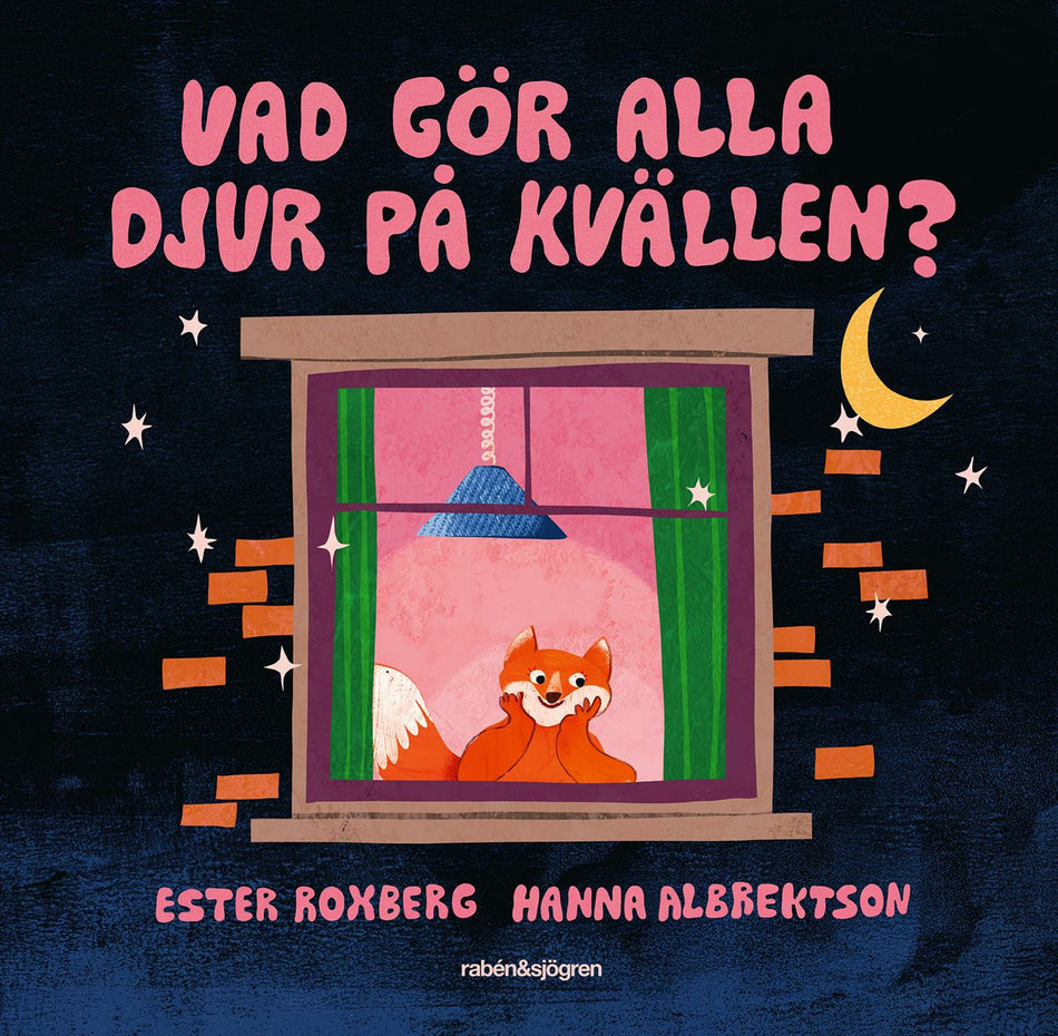 Valokuva kirjasta Ester Roxberg / Hanna Albrektson Vad gör alla djur på kvällen?, kuuluu tuoteryhmään Ruots lapset nuoret ja sarjakuvat.