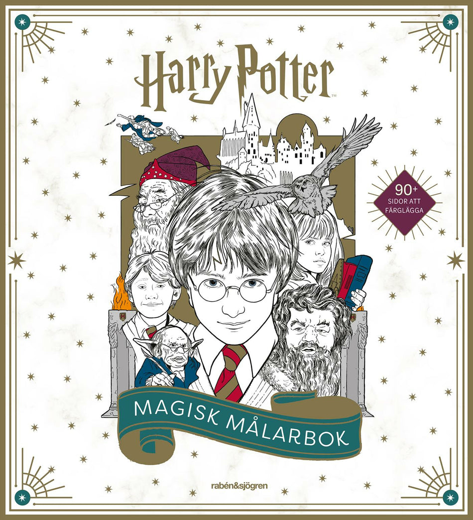 Valokuva kirjasta J.K. Rowling Harry Potter Magisk målarbok, kuuluu tuoteryhmään Ruots lapset nuoret ja sarjakuvat.