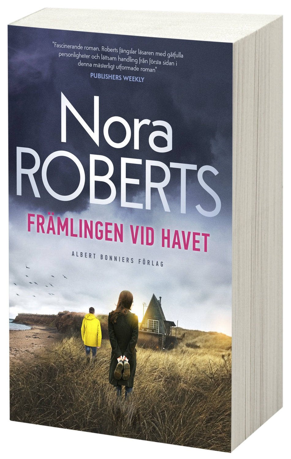 Valokuva kirjasta Nora Roberts Främlingen vid havet, kuuluu tuoteryhmään Ruots kaunokirjat.