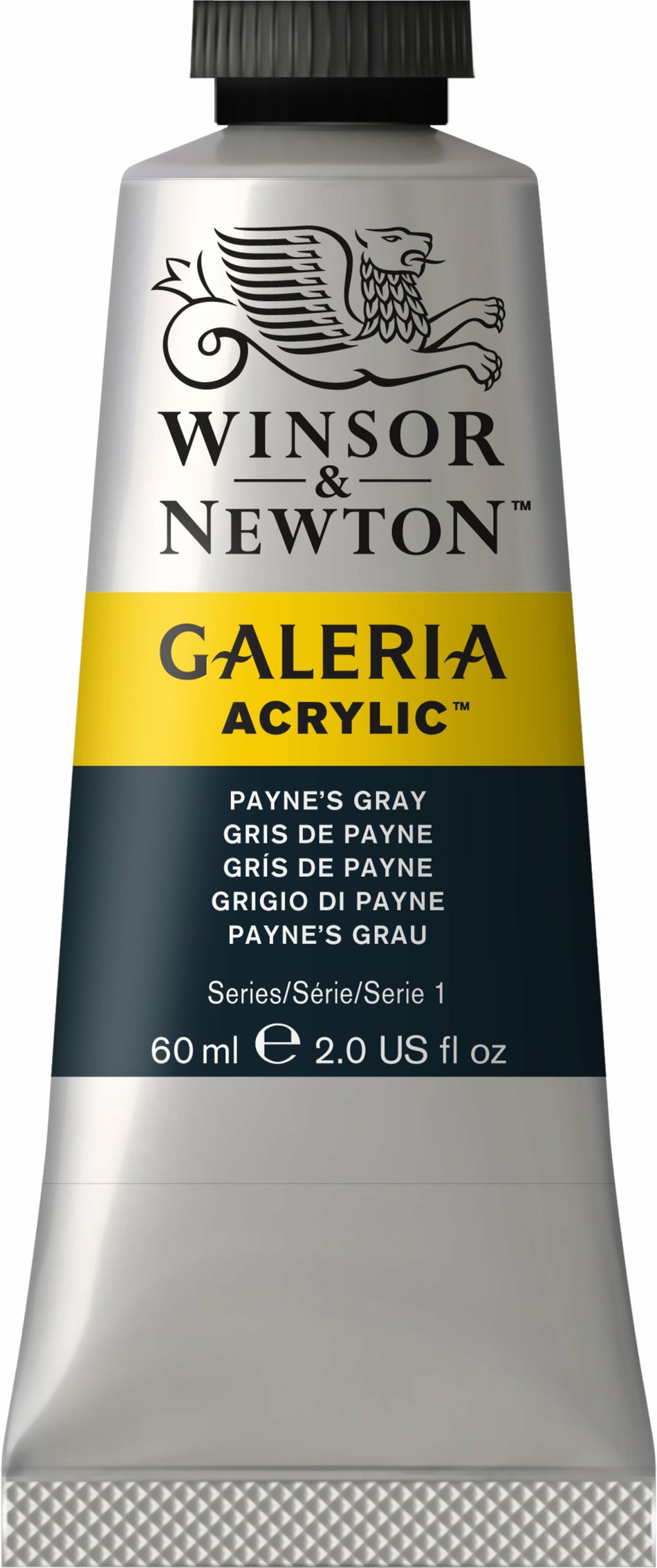 Valokuva tuotteesta Akryyliväri 60ml 465 Payne's gray W&amp;N Galeria, kuuluu tuoteryhmään Taidetarvikkeet.