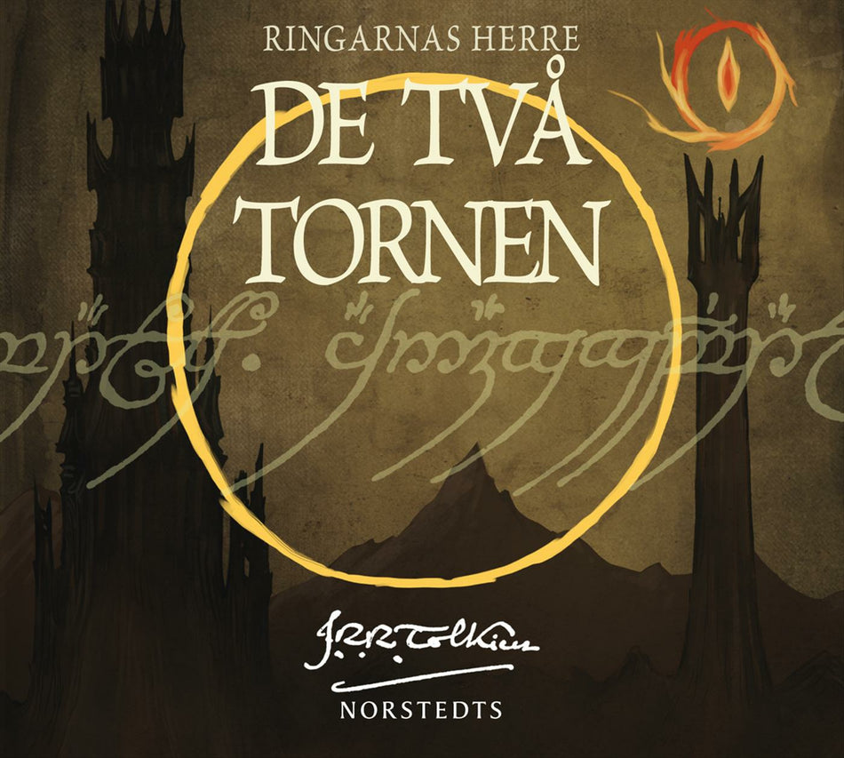 Valokuva kirjasta J. R. R. Tolkien De två tornen : andra delen av Ringarnas herre, kuuluu tuoteryhmään Ruots kaunokirjat.