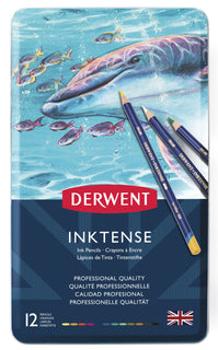 Värikynä 12 väriä Derwent Inktense