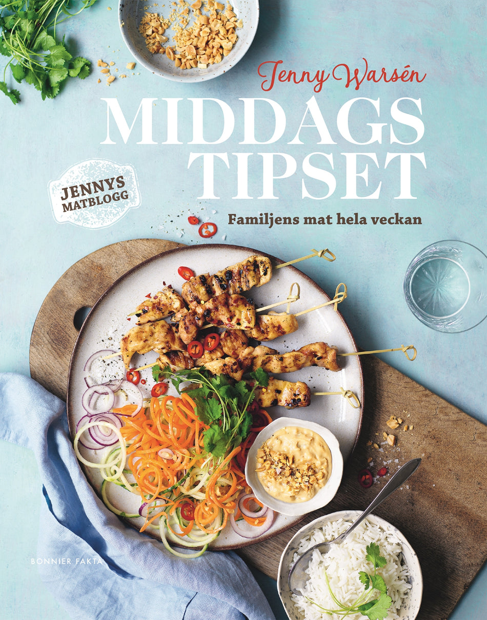 Valokuva kirjasta Jenny Warsén Middagstipset, kuuluu tuoteryhmään Ruots harrasteet taide.