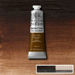 Valokuva tuotteesta Öljyväri 37ml 076 Burnt umber W&amp;N Winton, kuuluu tuoteryhmään Taidetarvikkeet.