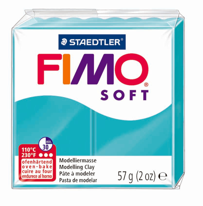 Valokuva tuotteesta Fimo Soft perusväri 39 peppermint, kuuluu tuoteryhmään Askartelutarvikkeet.