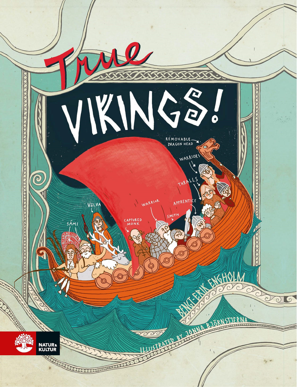 Valokuva kirjasta Bengt-Erik Engholm True Vikings!, kuuluu tuoteryhmään Ruots lapset nuoret ja sarjakuvat.
