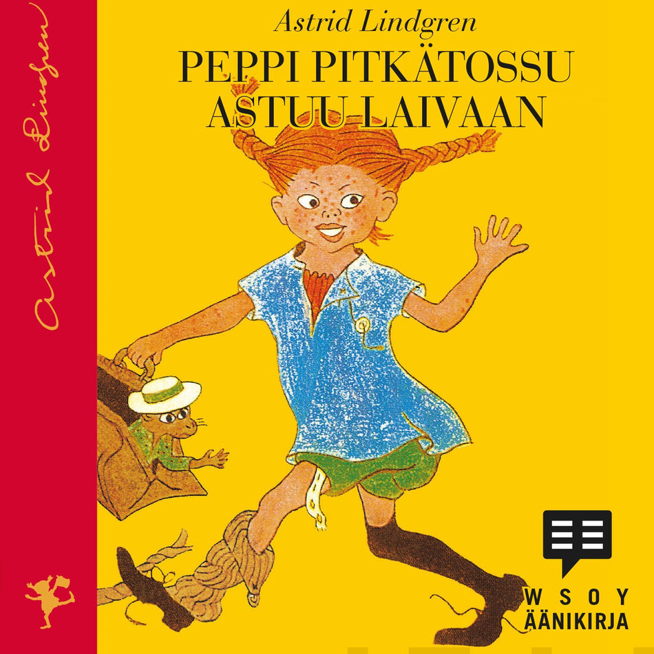 Valokuva kirjasta Astrid Lindgren Peppi Pitkätossu astuu laivaan (cd), kuuluu tuoteryhmään Äänikirjat.