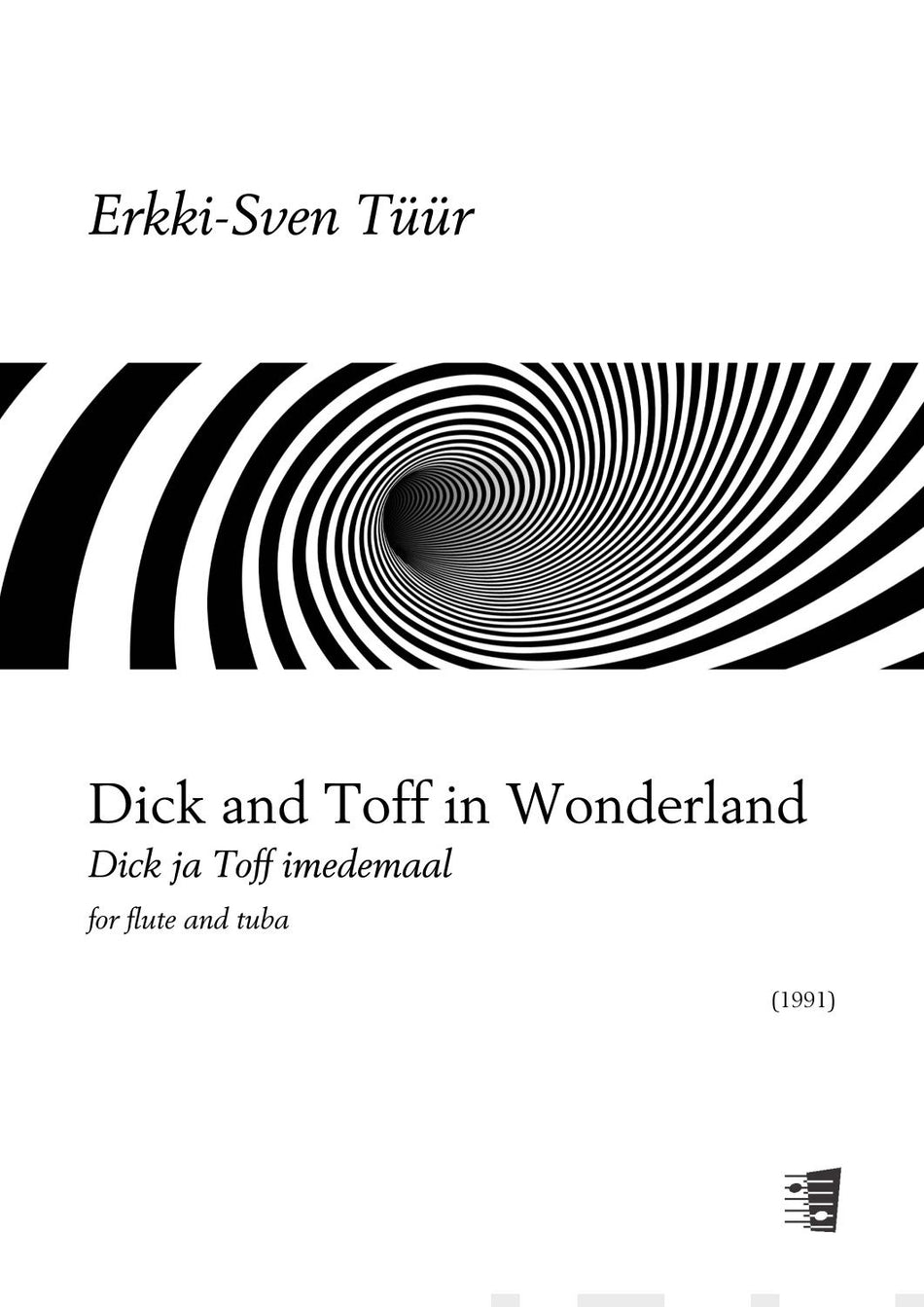 Valokuva kirjasta  Dick and Toff in Wonderland for flute and tuba - Playing score, kuuluu tuoteryhmään Musiikki.