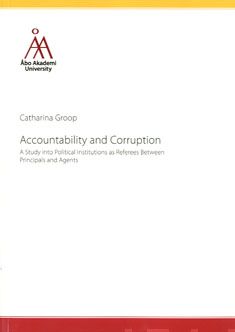 Valokuva kirjasta Catharina Groop Accountability and Corruption, kuuluu tuoteryhmään Talous yhteiskunta.