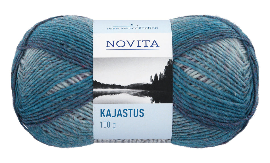 Valokuva tuotteesta Lanka Novita Kajastus 100g Aamu-usva 870, kuuluu tuoteryhmään Käsityötarvikkeet.