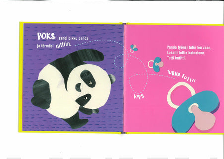 Poks, sanoi pikku panda ja törmäsi...