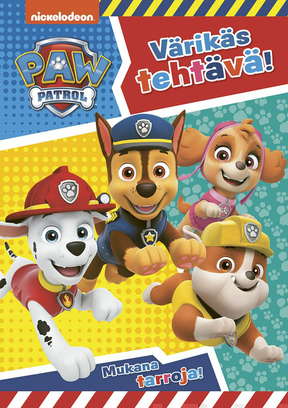 Valokuva kirjasta  Ryhmä Hau - Paw Patrol Värikäs tehtävä!, kuuluu tuoteryhmään Väritys-puuhakirjat.