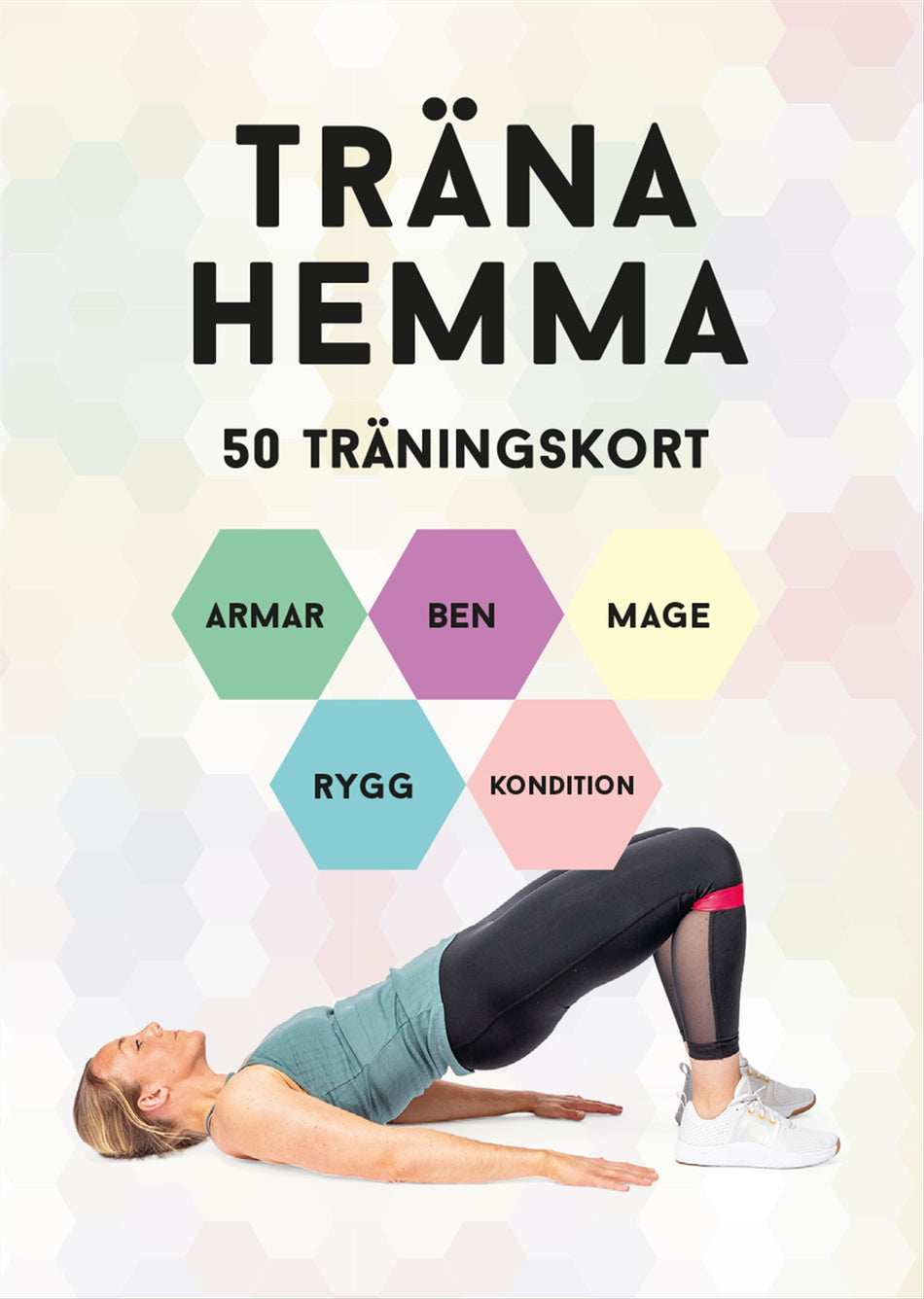 Valokuva kirjasta  Träna hemma : 50 träningskort för armar, ben, mage, rygg och kondition, kuuluu tuoteryhmään Ruots harrasteet taide.